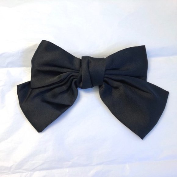FREE 🎀 NEW Large Black Bow Hair Clip Hair Accessory (Free with $45+ purchase) - Picture 7 of 9